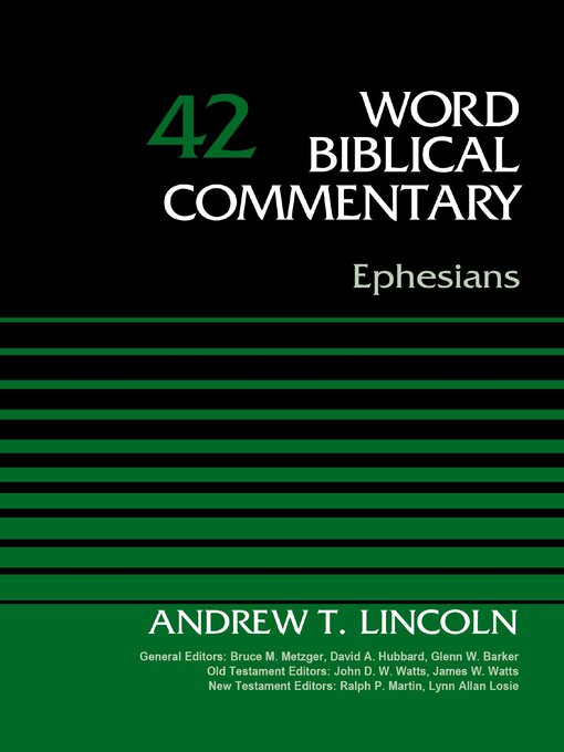 Title details for Ephesians, Volume 42 by Dr. Andrew T. Lincoln - Available